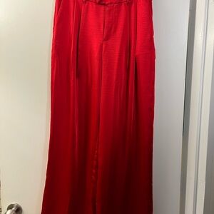 a new day Red silky pants
